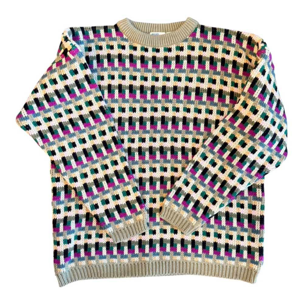 Avon Fashions Vintage Multicolor Knit Sweater